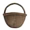 Hello Honey® 14" Brown Antique Finish Hand-Woven Wicker Basket